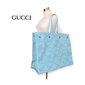 Gucci tote bag shoulder blue GG Boston travel gym